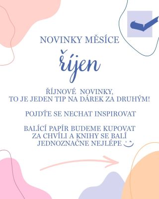 Představujeme vám několik našich říjnových novinek📚 Doufám, že vám budou třeba i inspirací na dárky pro vaše nejbližší🤗...
